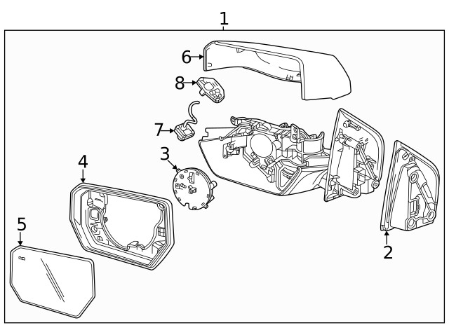 Genuine GM Mirror Cover 85803064