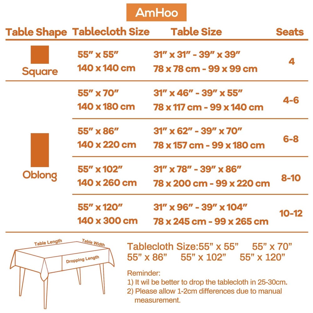 AmHoo Striped Tassel Tablecloth Stitching Rectangle Table Cloth Cotton Linen ...