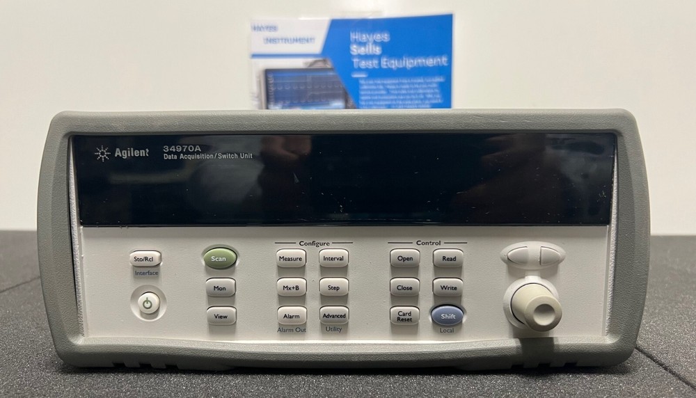 HP/AGILENT 34970A DATA ACQUISITION / DATA LOGGER SWITCH UNIT  Cal'd til 04/2026