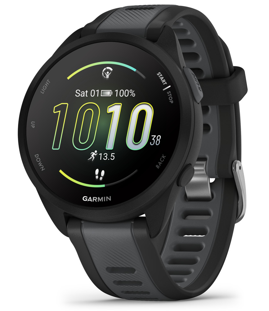 Garmin Forerunner 165 Running Smartwatch AMOLED Display Training Black / Slate