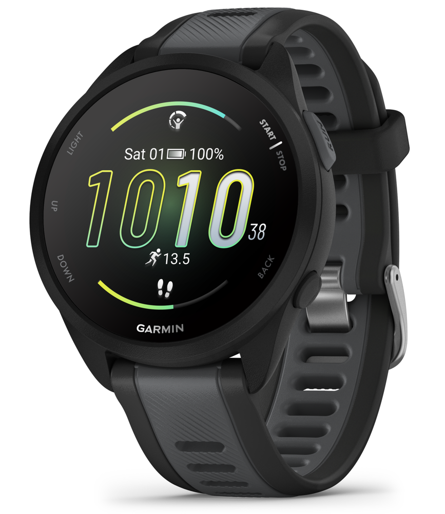 Garmin Forerunner 165 Running Smartwatch AMOLED Display Training Black / Slate