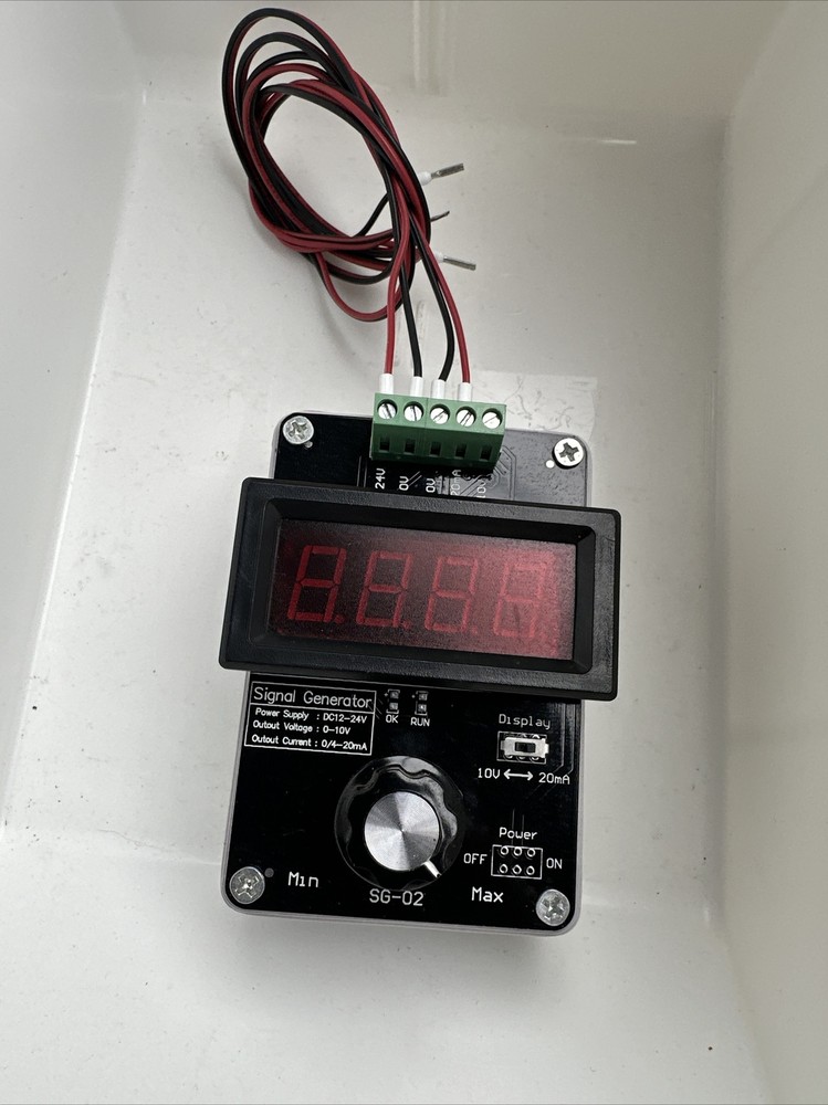 DROK Adjustable Current Voltage Analog Simulator 0-20mA Signal Generator DC