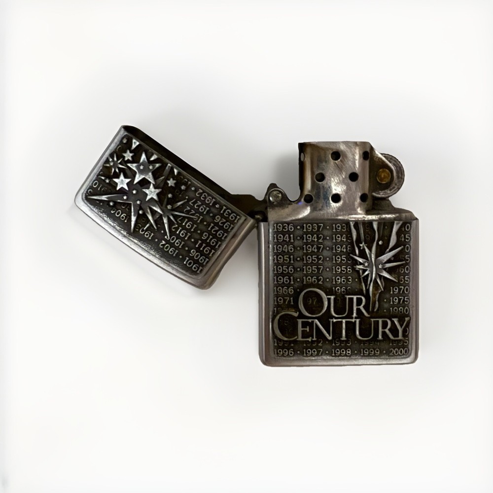 Zippo Lighter Our Century With Box & Paperwork