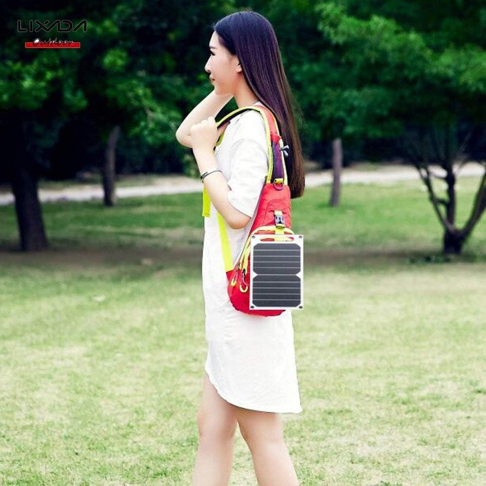 Solar Panel 7.8 W Ultra Thin Monocrystalline Silicon Solar Panel Charger USB Por