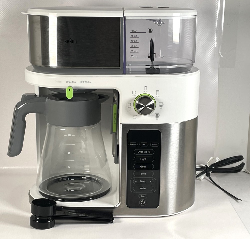 Braun KF9150 MultiServe Coffee Machine 7 Programmable Brew Sizes 24 hr timer EUC