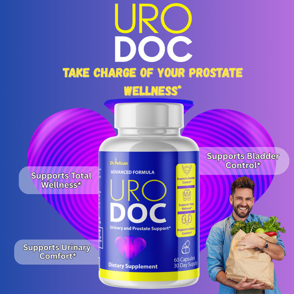 URO DOC- Prostate & Urinary Support- 3 Bottles- 180 Capsules