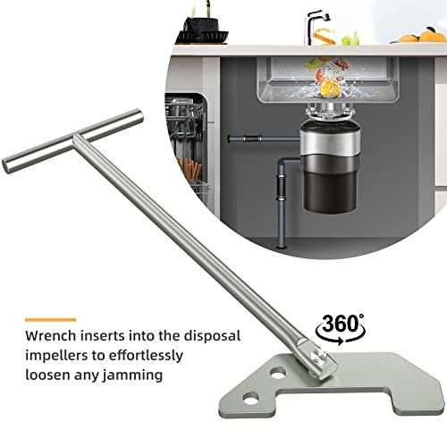 Garbage Disposer Unjamming Wrench,Garbage Disposal Wrench,Garbage Silver