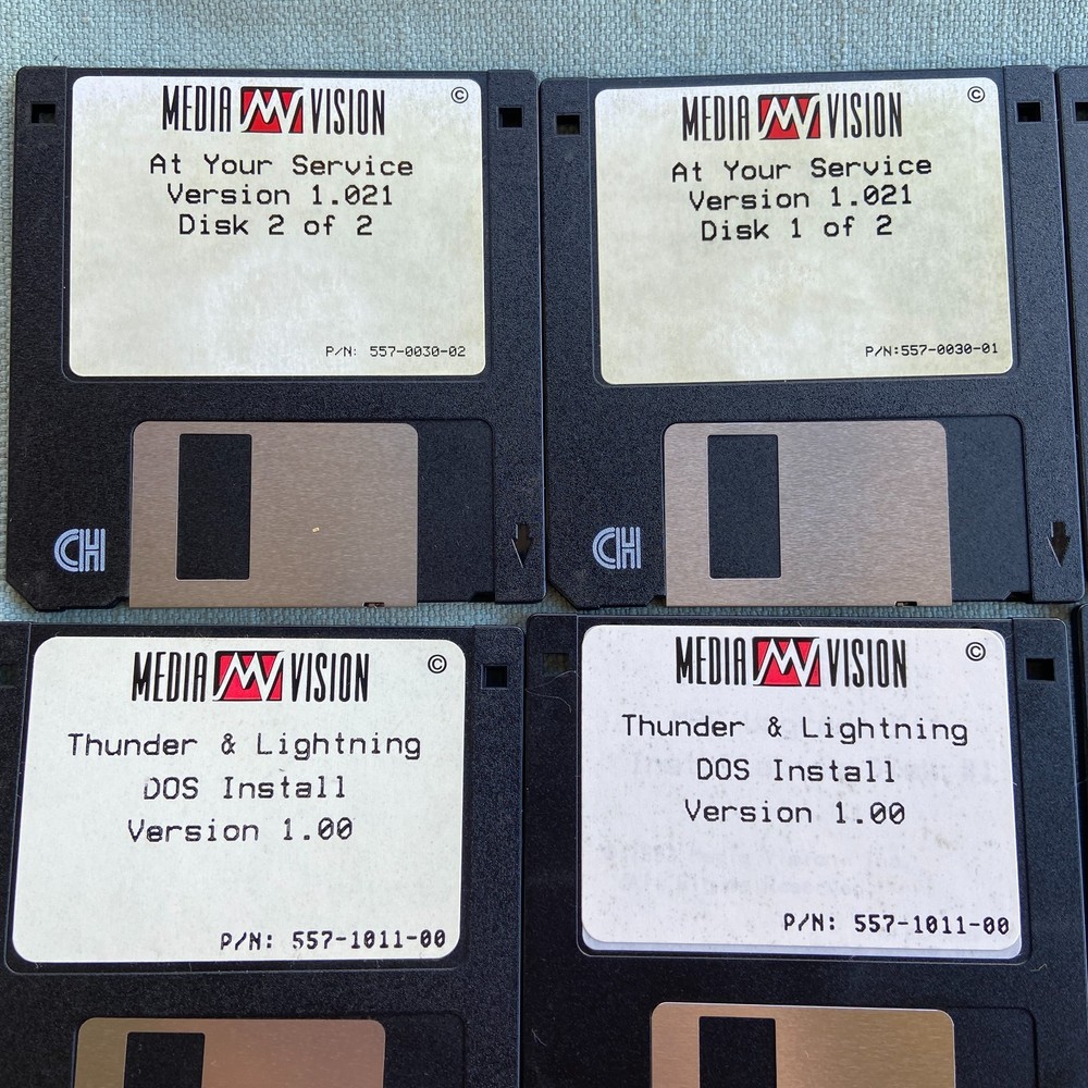 Computer Software Media Vision Sound Forge Thunder Lightning Driver Windows DOS