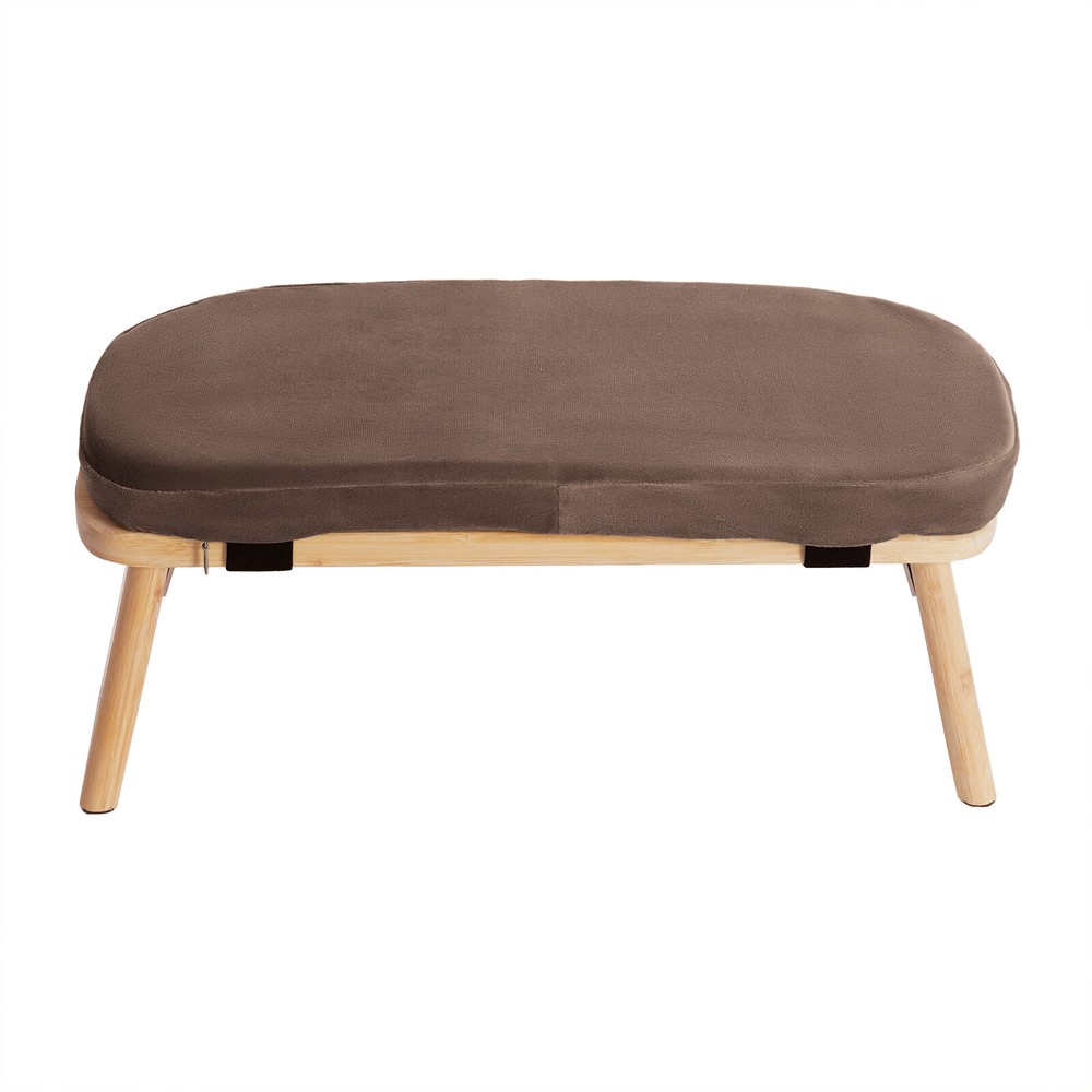 Modern Meditation Bench Foldable & Ergonomic Meditation Stool W/ Cushion