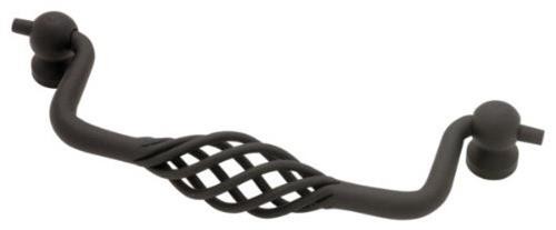 (5 Pack) 5 inch Forged Iron Collection Bird Cage Bail Pull Flat Black