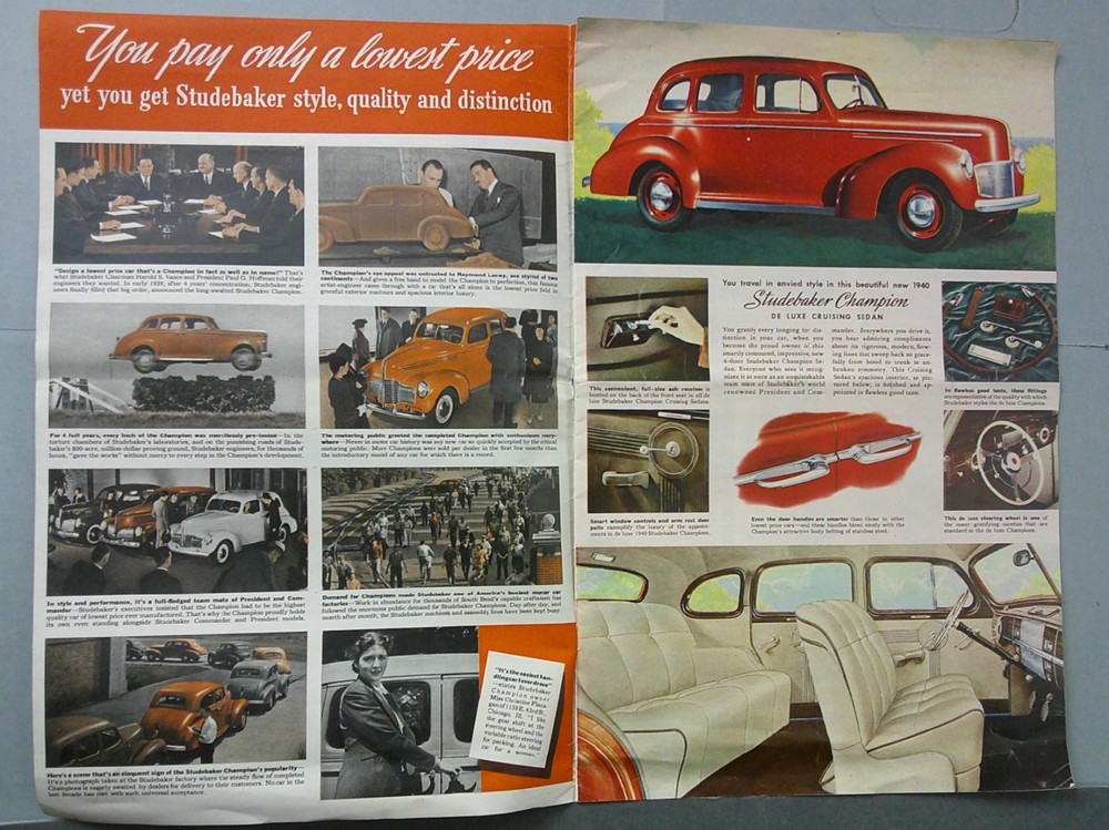 1940 Studebaker Champion Sales Catalog