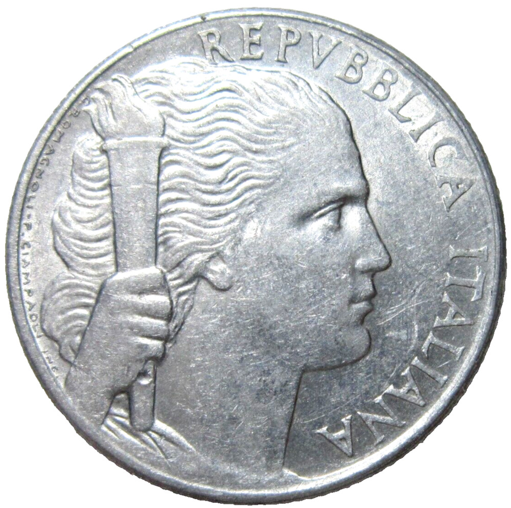 ITALY. 5 LIRE, 1949.
