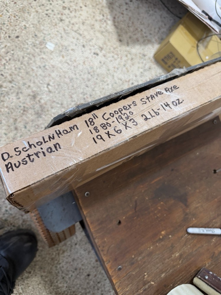 D. Scholnham Austrian 18” Cooper’s Stave Axe