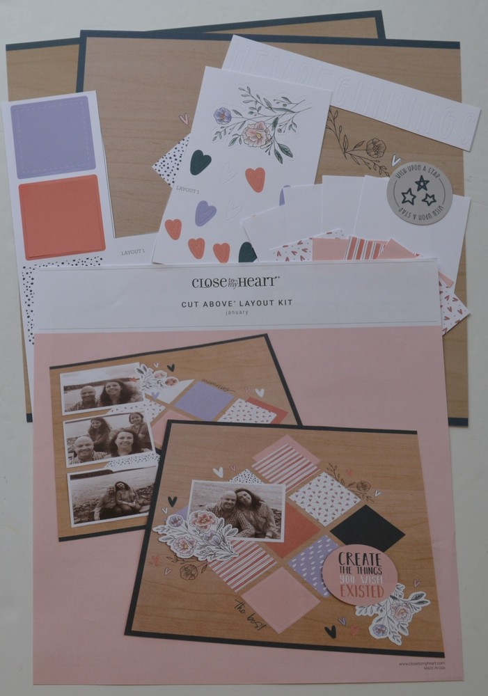 CTMH Scrapbooking Bundle “Cut Above Layout Kits” 10 Complete, 11 Partials