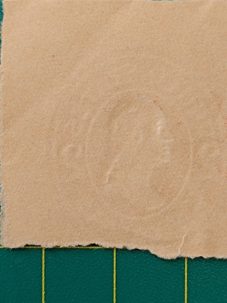 US Cut square fm envelope U91, 2c, ERROR of printing, Magic impression