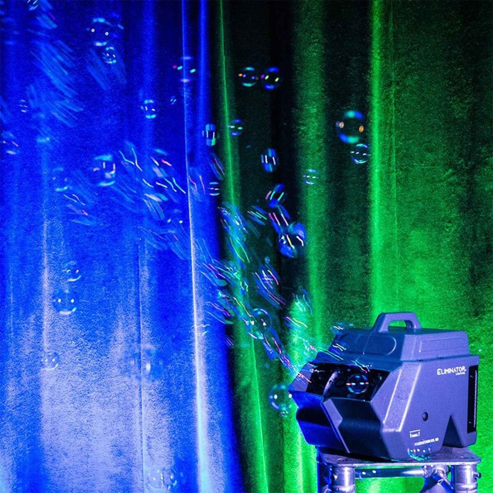 Eliminator Lighting BUBBLETRON EXL GO Powered Portable Bubble Machine