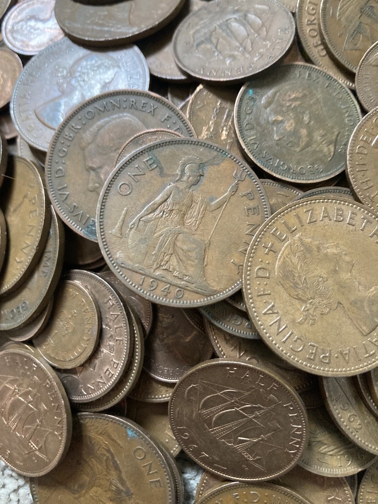 Random Old Coins Uk x10