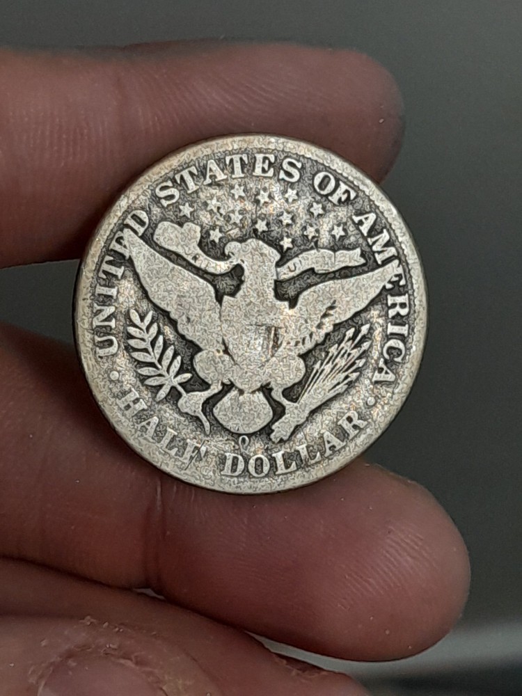 1908- O Barber Half Dollar #4
