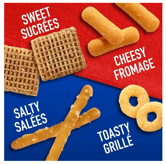 Crispers Bits & Bites Original Snack and Cracker Mix, 145g (3 Pack)