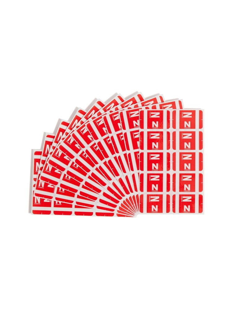 Color Coded Alphabetic Labels N Pack Of 100 Self Adhesive Wraparound Labels