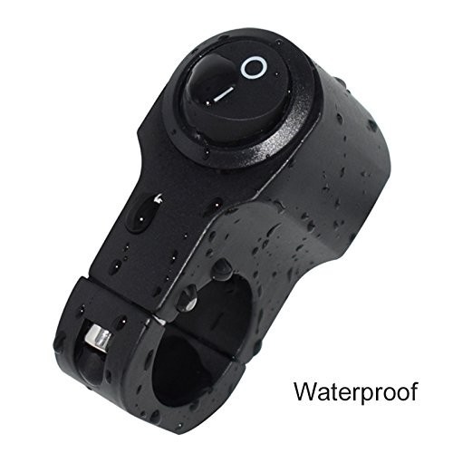 Weather-Resistant 12V Push Button Handlebar Switch for Motorcycle & ATV Lighting