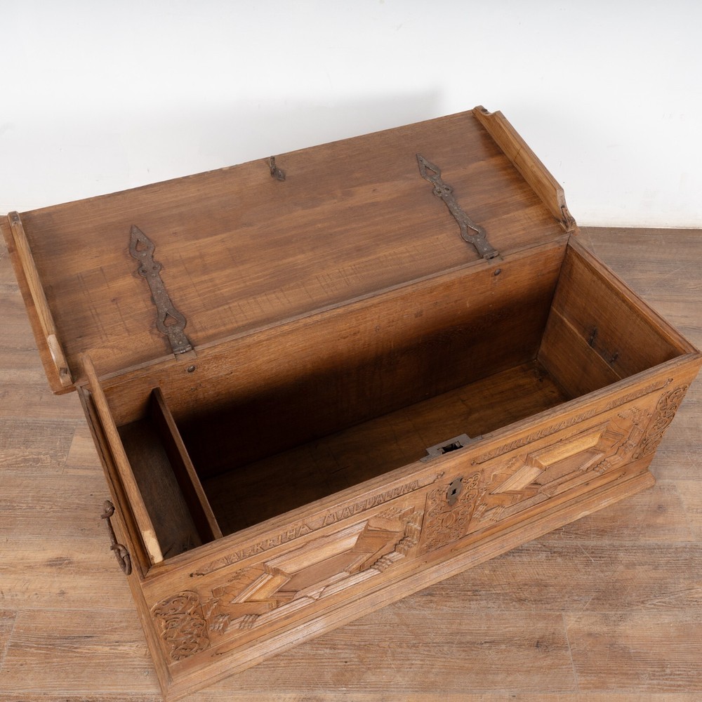 18th Century Oak Trunk or Coffer, Denmark