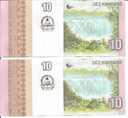 2 ANGOLA 10 KWANZAS 2012