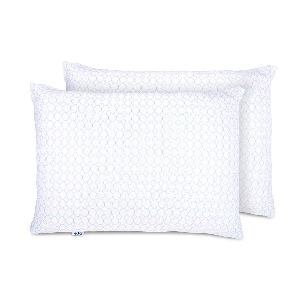 Nectar 2-Pack Cooling Down Alternative Microfiber Pillows, Standard/Queen Size