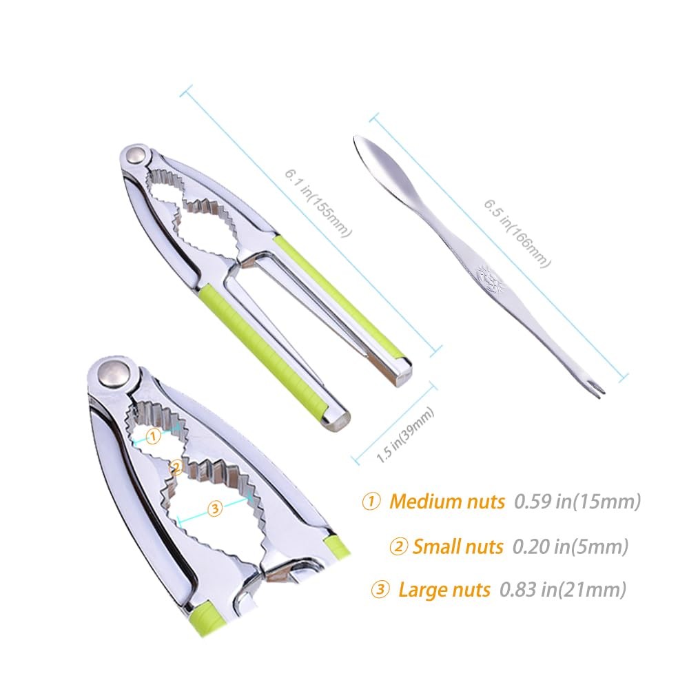 Nut Cracker, Nutcracker, Seafood Tools, Walnut Cracker for All Nuts, Heavy Du...