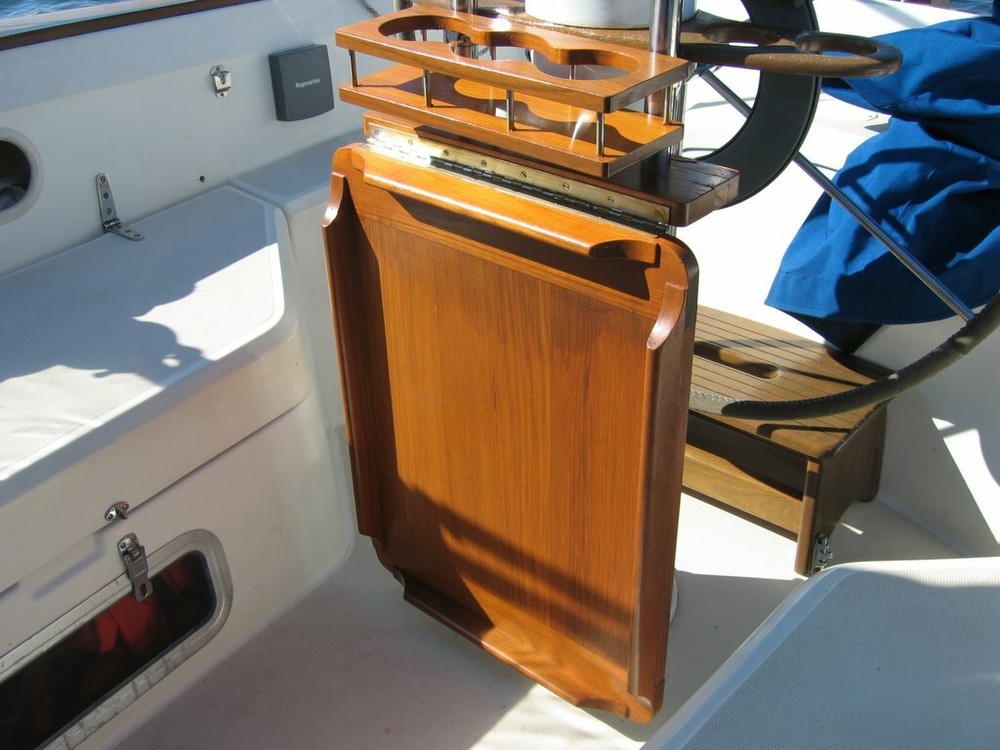Solid Teak Cockpit Table.