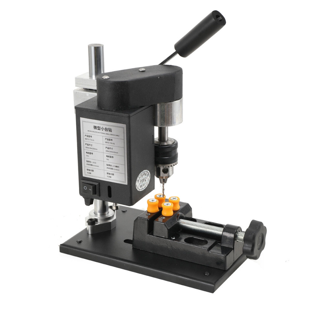 Mini Bench Drill Press Machine Desktop Power Tool Adjustable Drilling Machine US