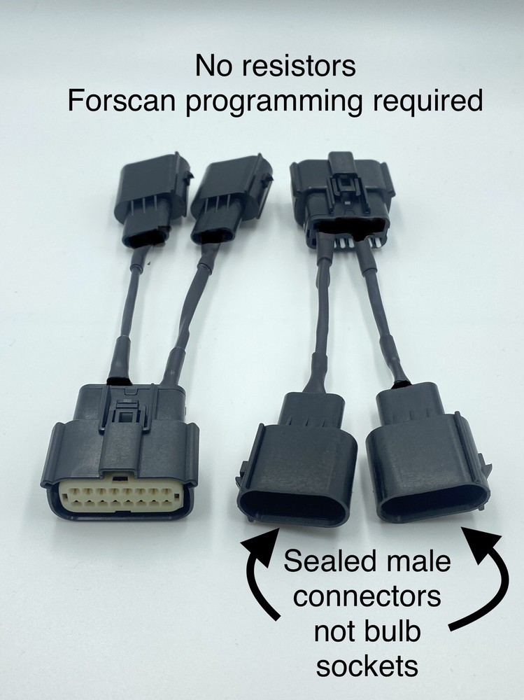 Ford F150 2015 Tail Light Conversion Harness Adapter HALOGEN - LED