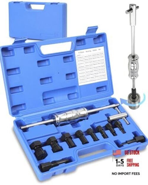 12pcs Bicycles Blind Hole Bearing Puller Set with Slide Hammer Internal
