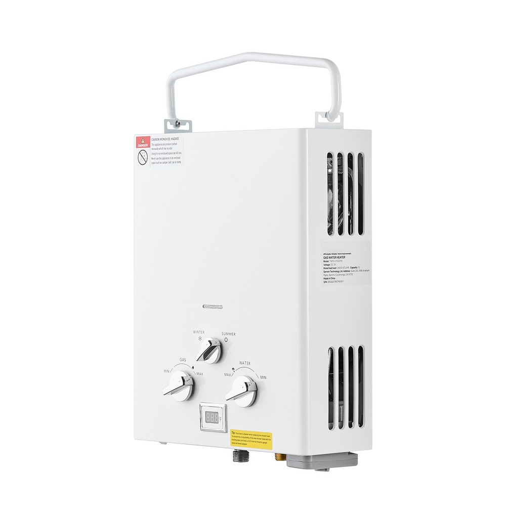 5L Propane Tankless Water Heater Instant RV Camping Portable Shower w/ Pump Kit