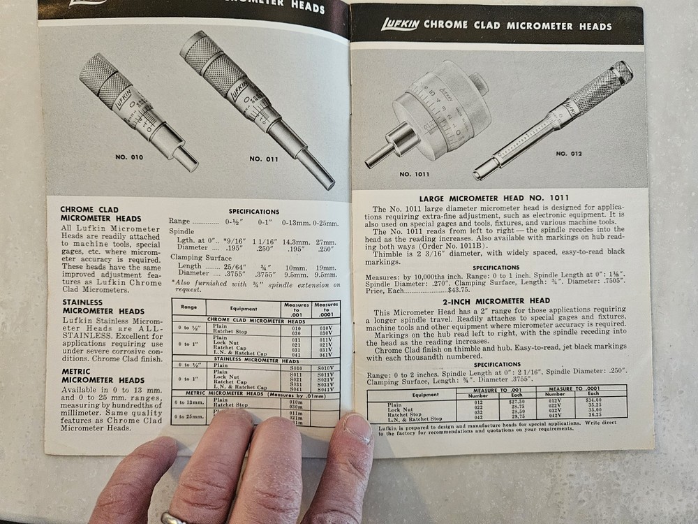 New Lufkin Precision Tools Catalog 1959