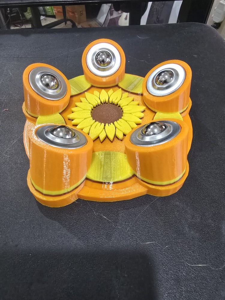 Bowling Ball Spinner - Custom - Sunflower