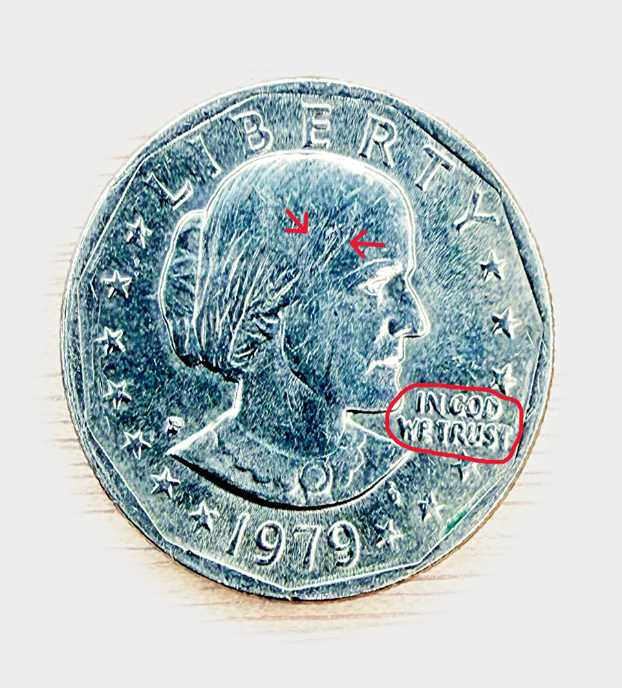 1979-D Susan B. Anthony Dollar "With Errors"