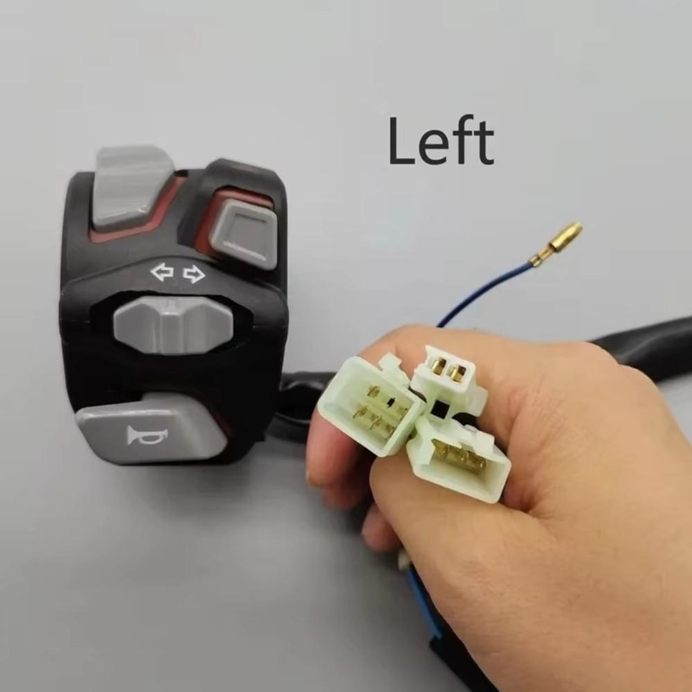 7/8in 22mm Universal Motorcycle Handlebar Headlight Warning Turn Flash2058