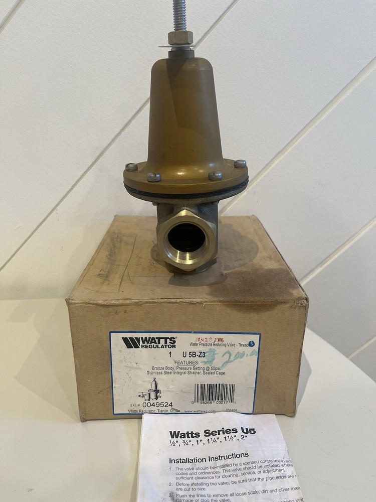 WATTS U5BZ3 (0049524)- WATER PRESSURE REGULATOR