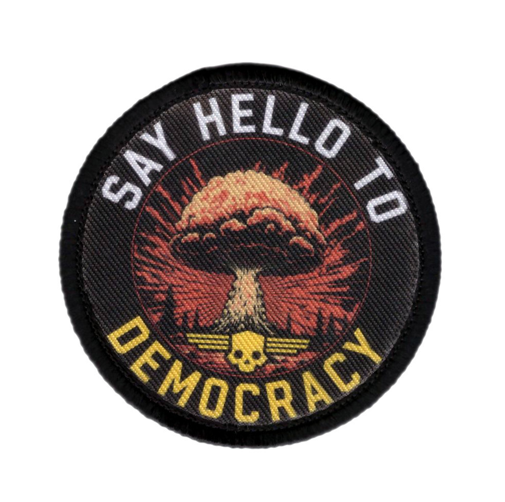 Say Hello to Democracy Morale Hook Patch Libertea [sub]