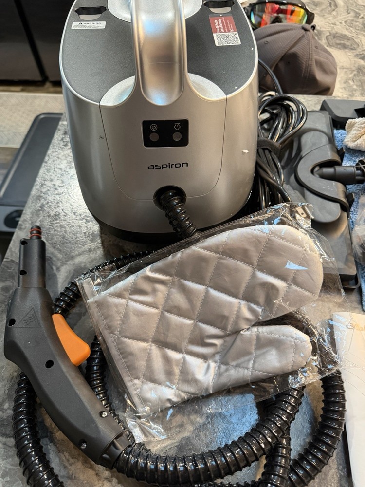 Aspiron steam cleaner AS-CA019 Silver. Tested Power On