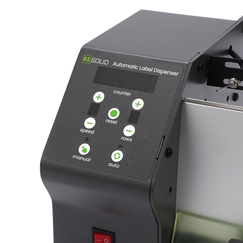 U.S. Solid Automatic Label Dispenser Clear Labels Counter 4.7 in Width