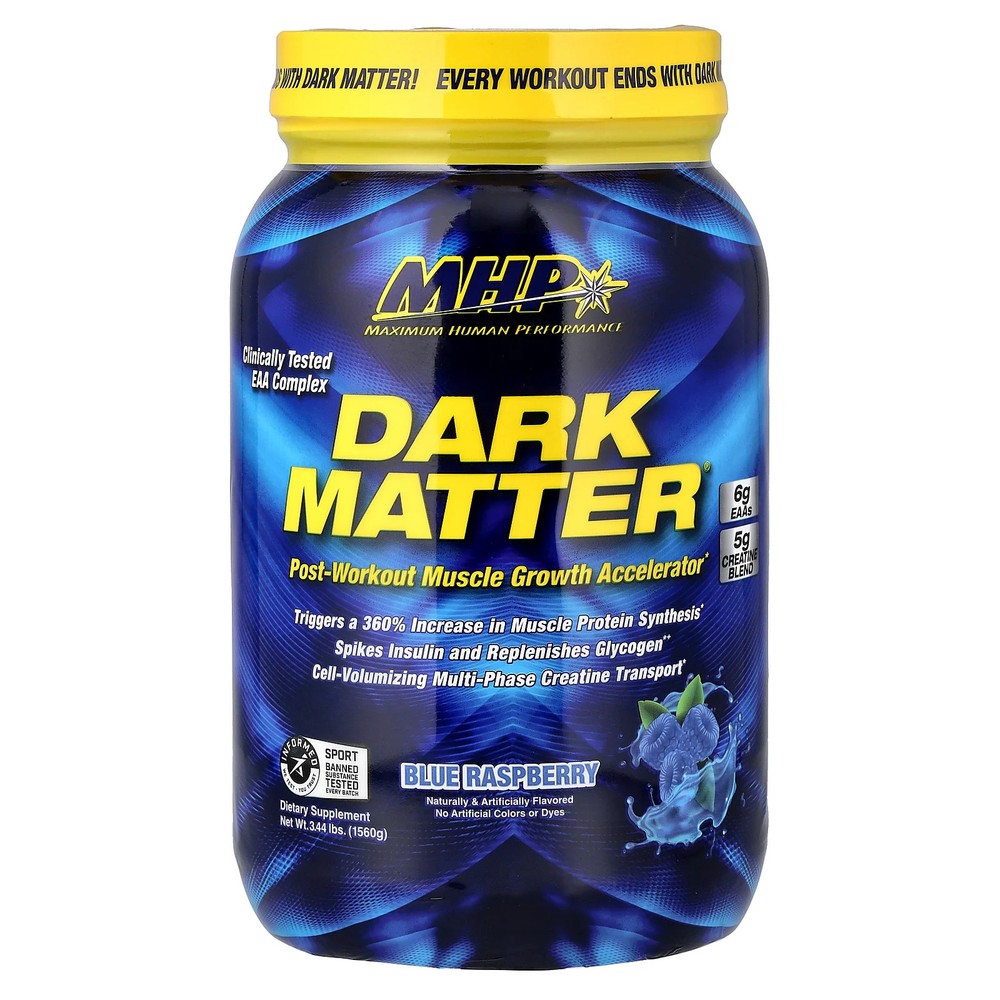DARK MATTER®, Post-Workout Muscle Growth Accelerator, Blue Raspberry, 3.44 lbs