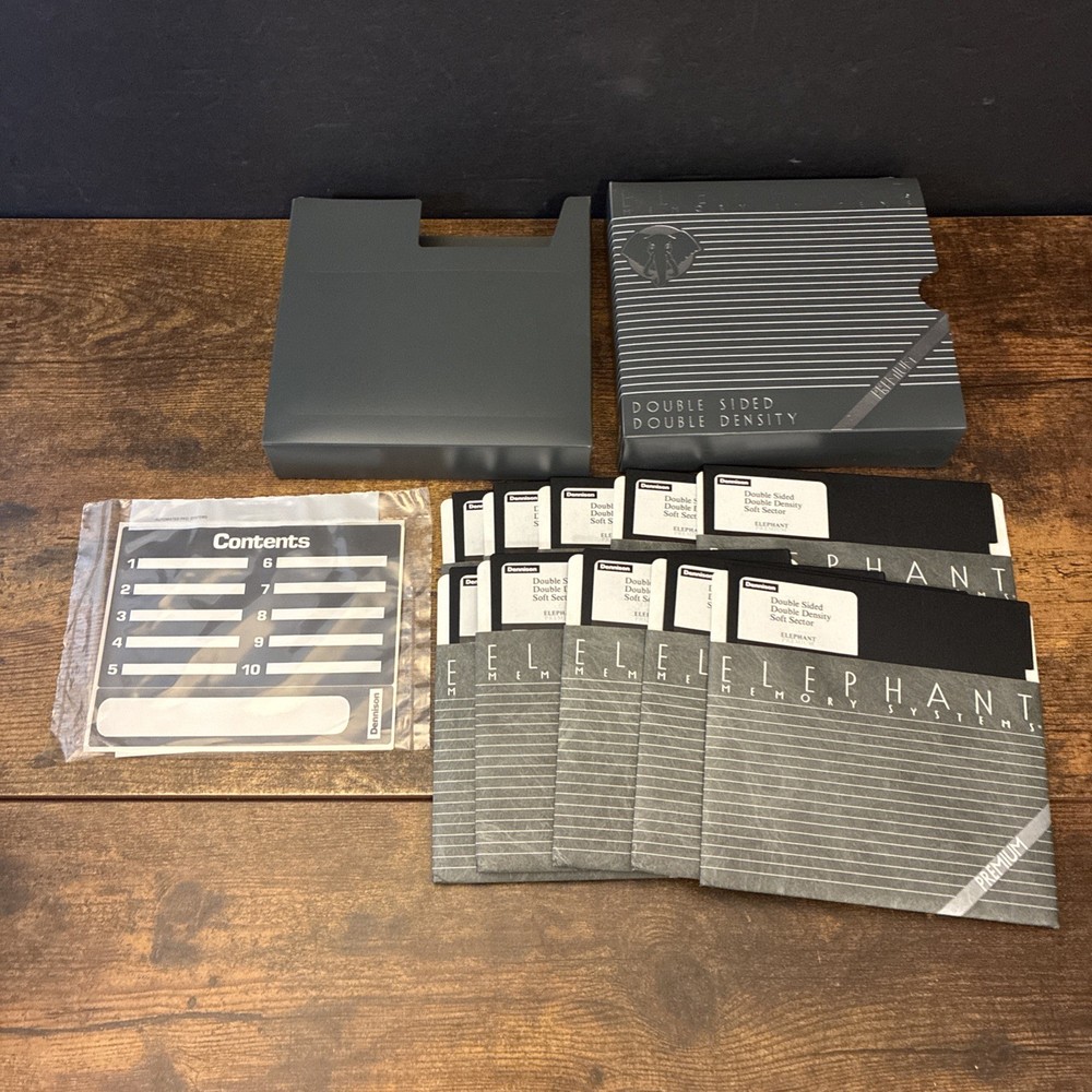 Elephant Memory Systems Single Sided Double Density Dennison DS DD 92-870-1