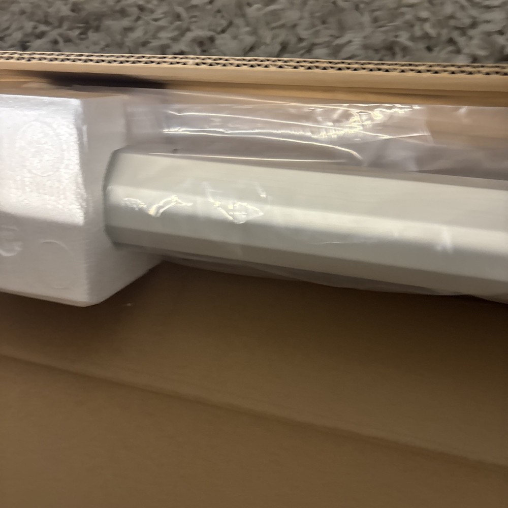 Projection Screen White Bar Built In Wall Hangers Locking System Light Weight