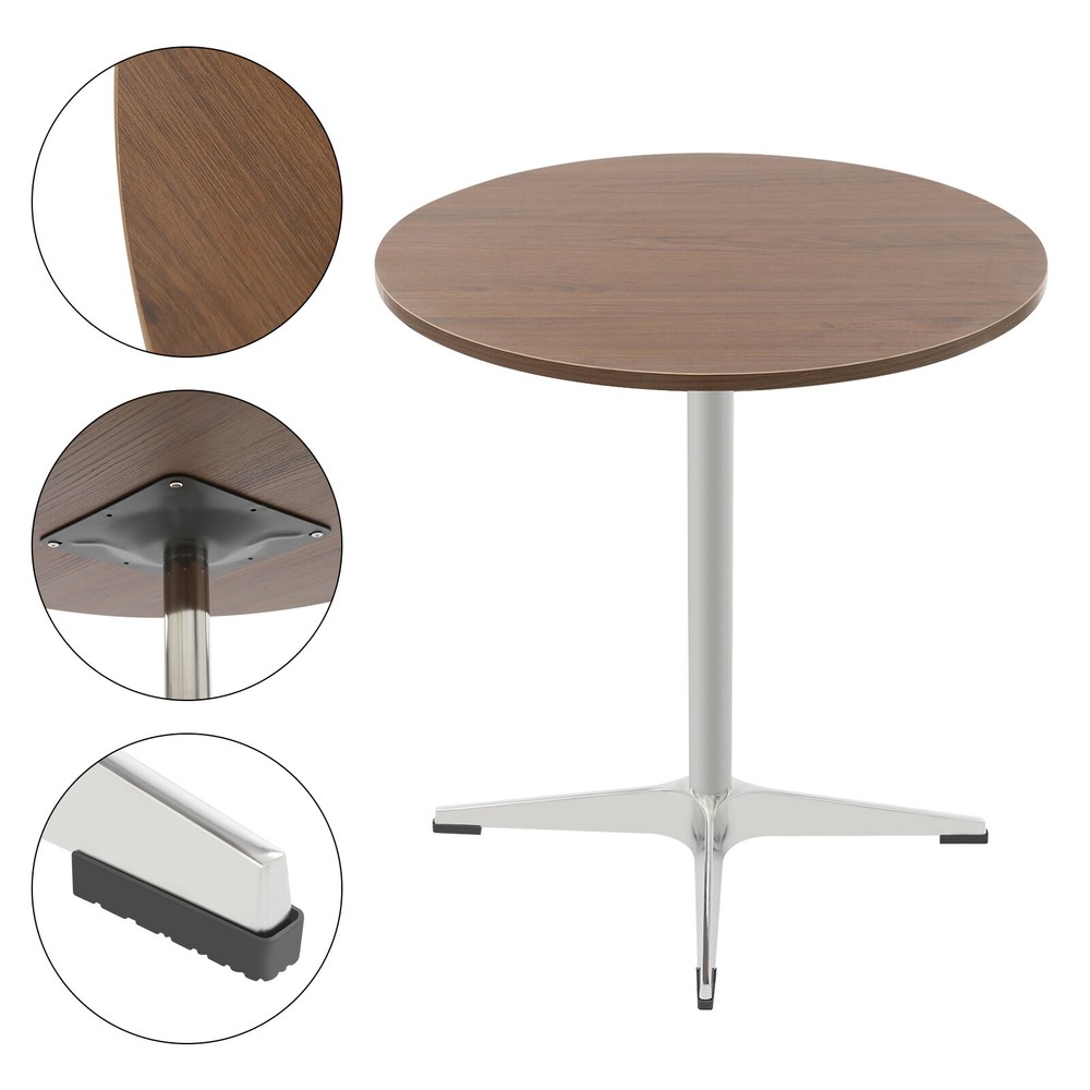 Round Dining Table, Space Saving Dinner Table, Rustic Dining Table