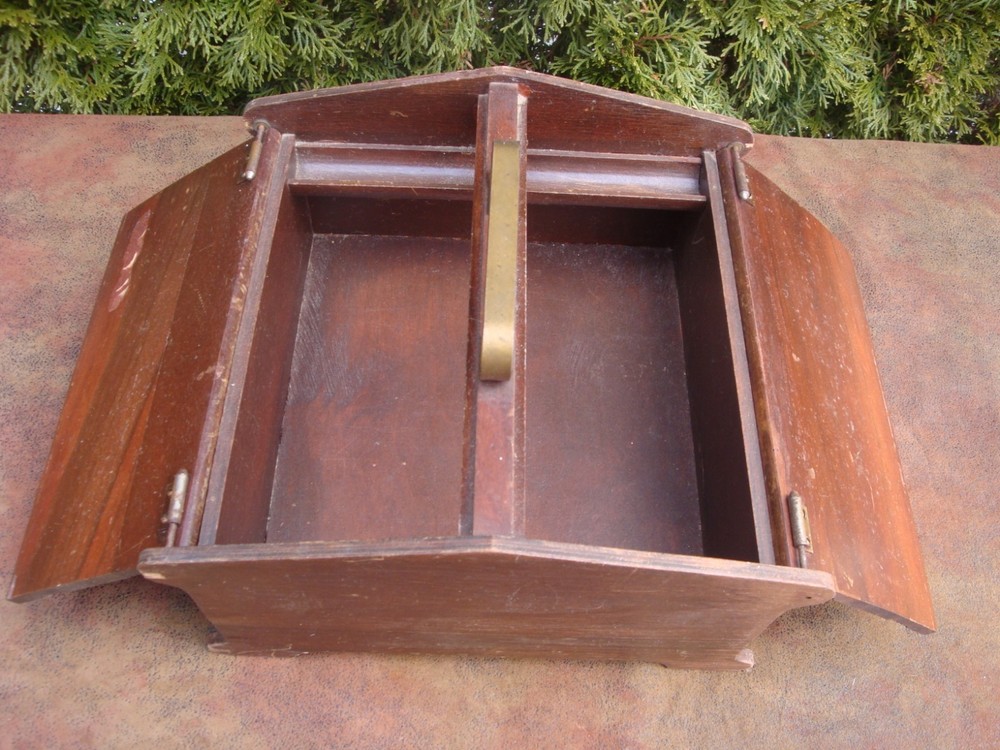 Vintage Wooden Sewing Box