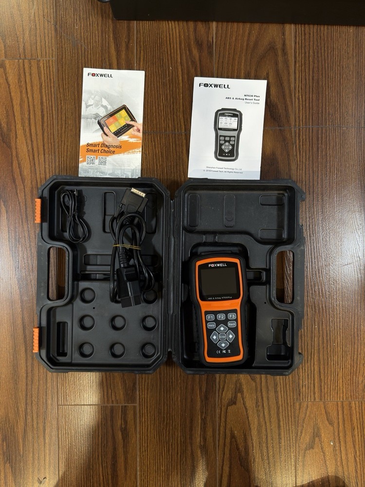 FOXWELL NT630 Plus ABS SRS OBD2 Diagnostic Scanner Code Reader w/ Case