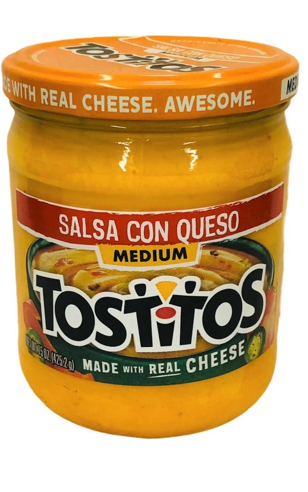 Tostitos Dip Medium Salsa Con Queso 15 oz (425.2g)