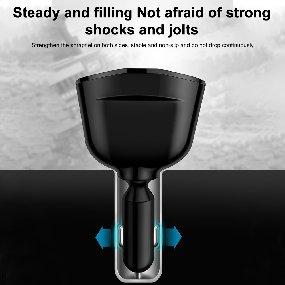 Outlet 12V Dual USB Car Cigarette Lighter Socket Splitter Power Adapter Charger